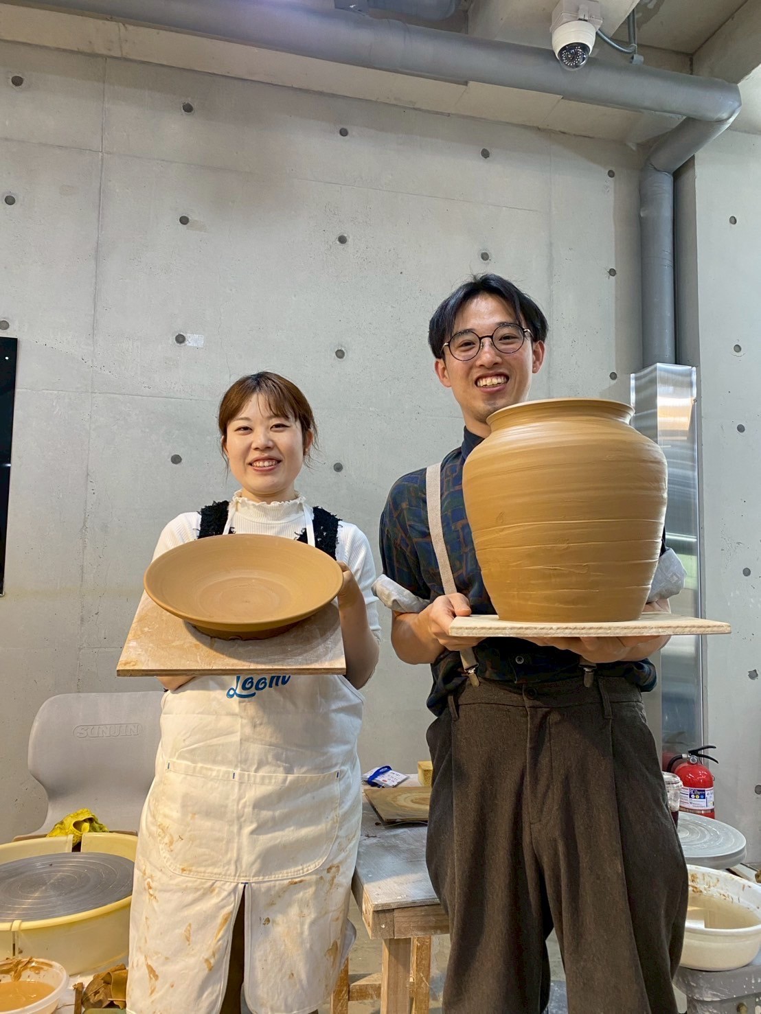 利川市で作陶された2人