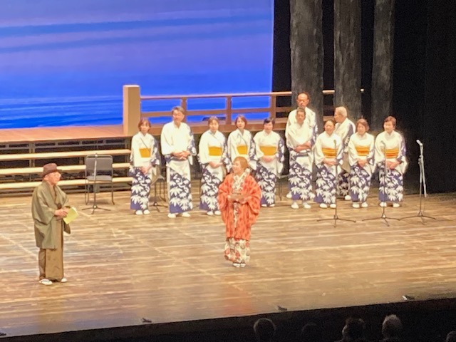 ひょうごの民俗芸能祭の様子デカンショ踊り挨拶