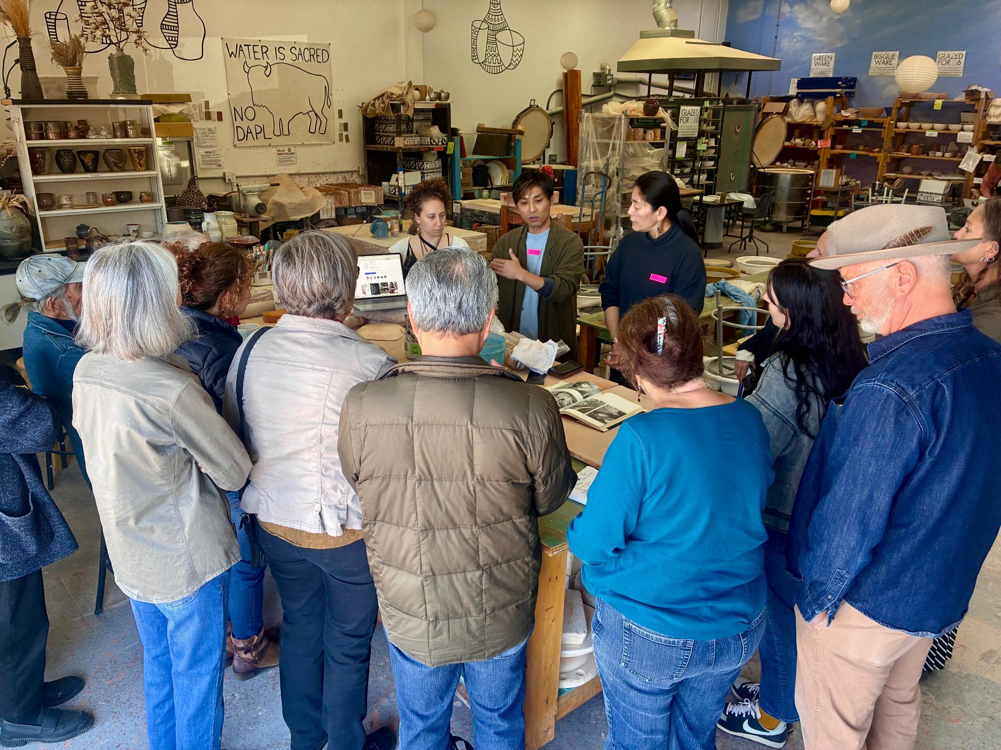 サンタフェ市でのデモンストレーション