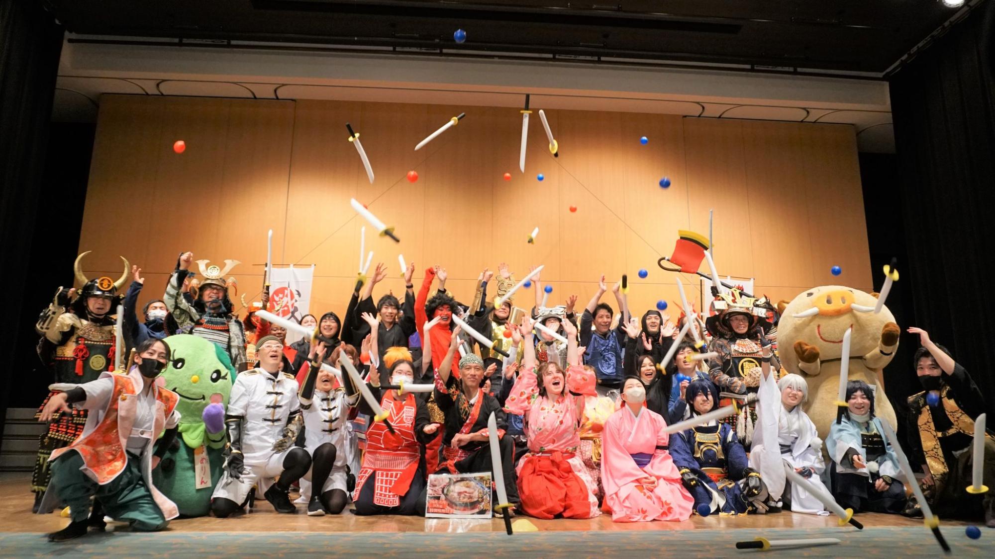 チャンバラ合戦 中 集合