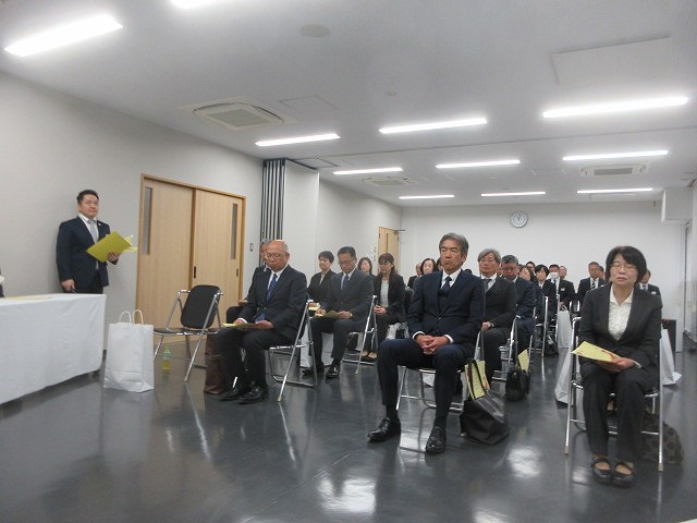 退職辞令交付式2