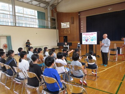 市長の学校訪問1