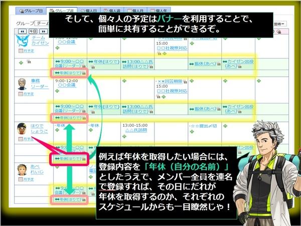 スケジュールが絵で説明されている写真