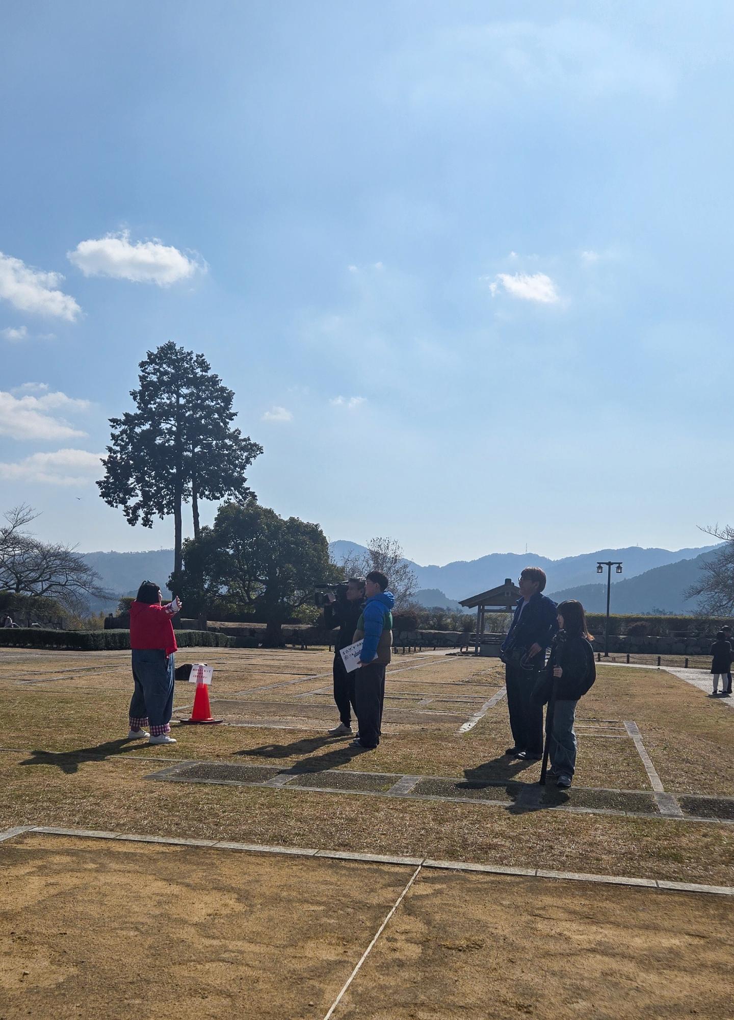 篠山城跡で撮影風景1