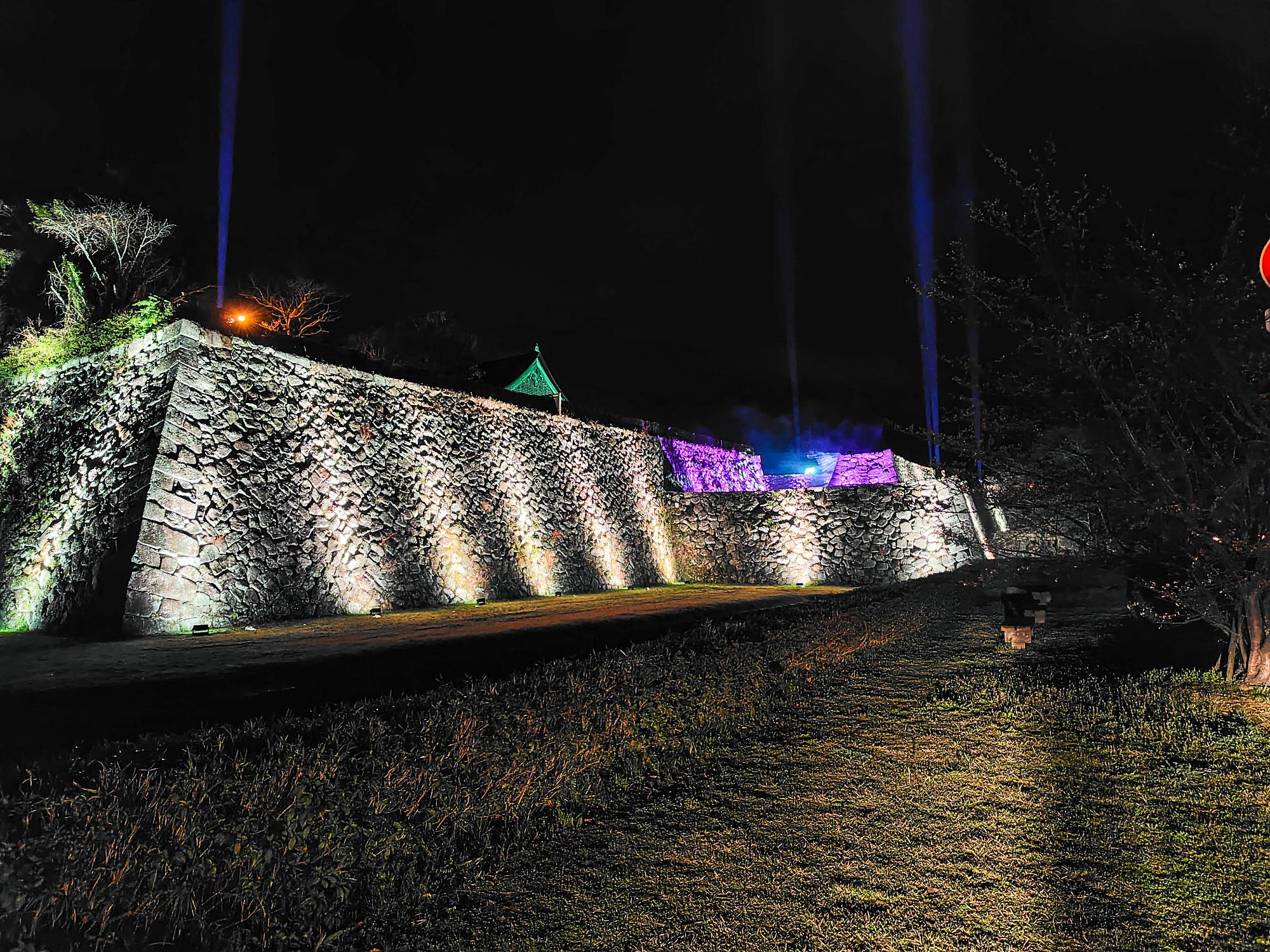 篠山城プロジェクションマッピング