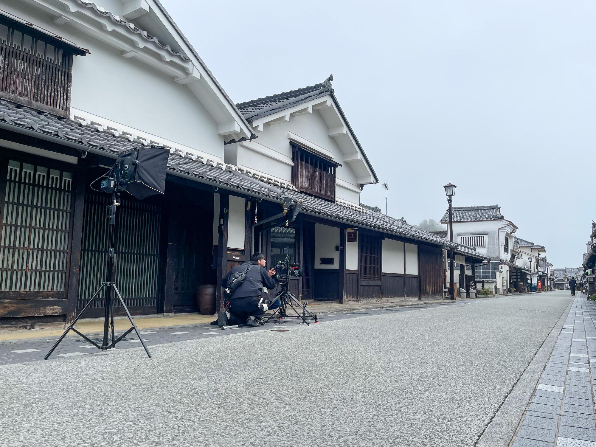 河原町妻入商家群で撮影されている風景