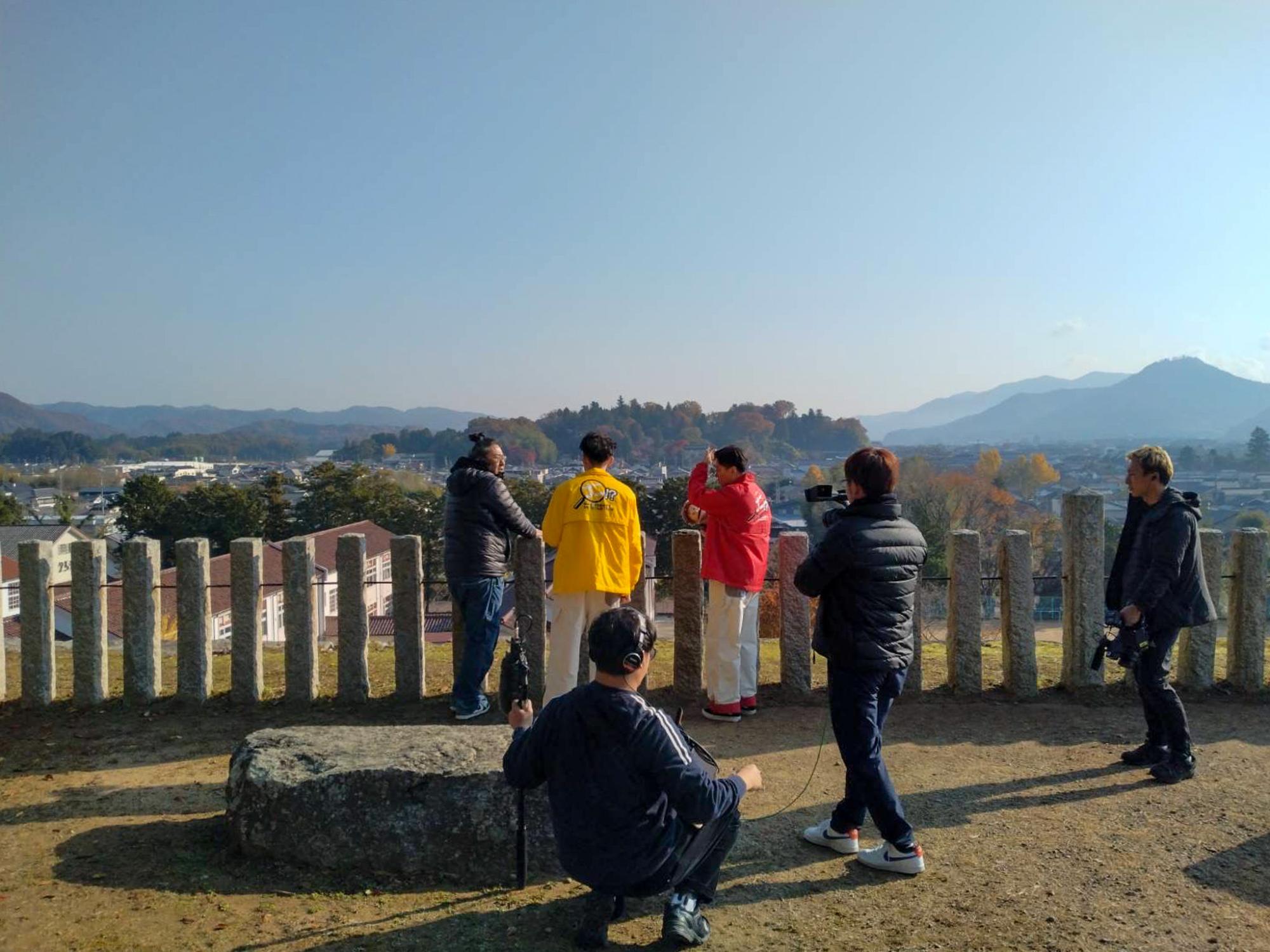 撮影風景です。お願いします。