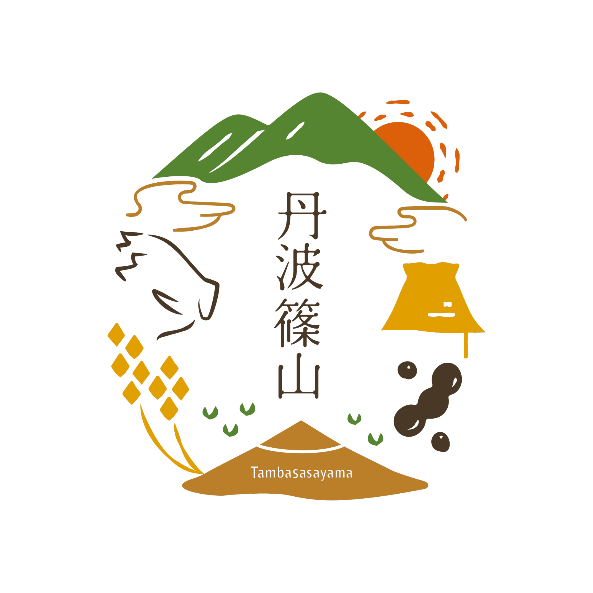 丹波篠山ブランドロゴ（サブ）塗