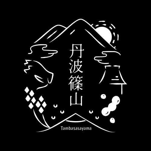 丹波篠山ブランドロゴ（サブ）白