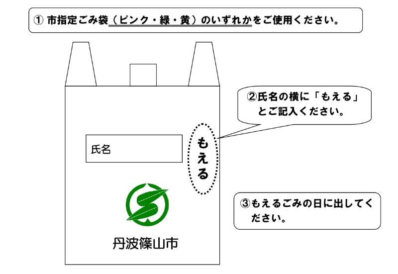 緊急対応のごみ袋の出し方