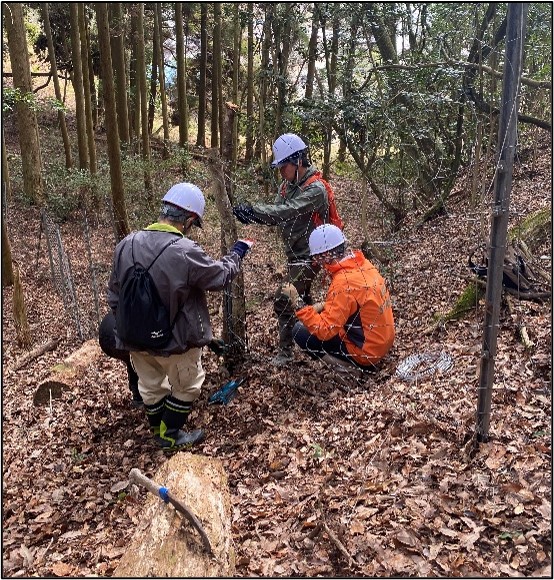 設置した柵の維持管理もひと苦労