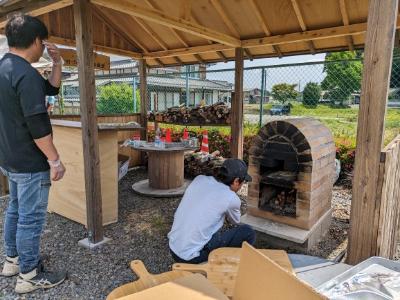 泉自治会のピザ窯「アントニオ」
