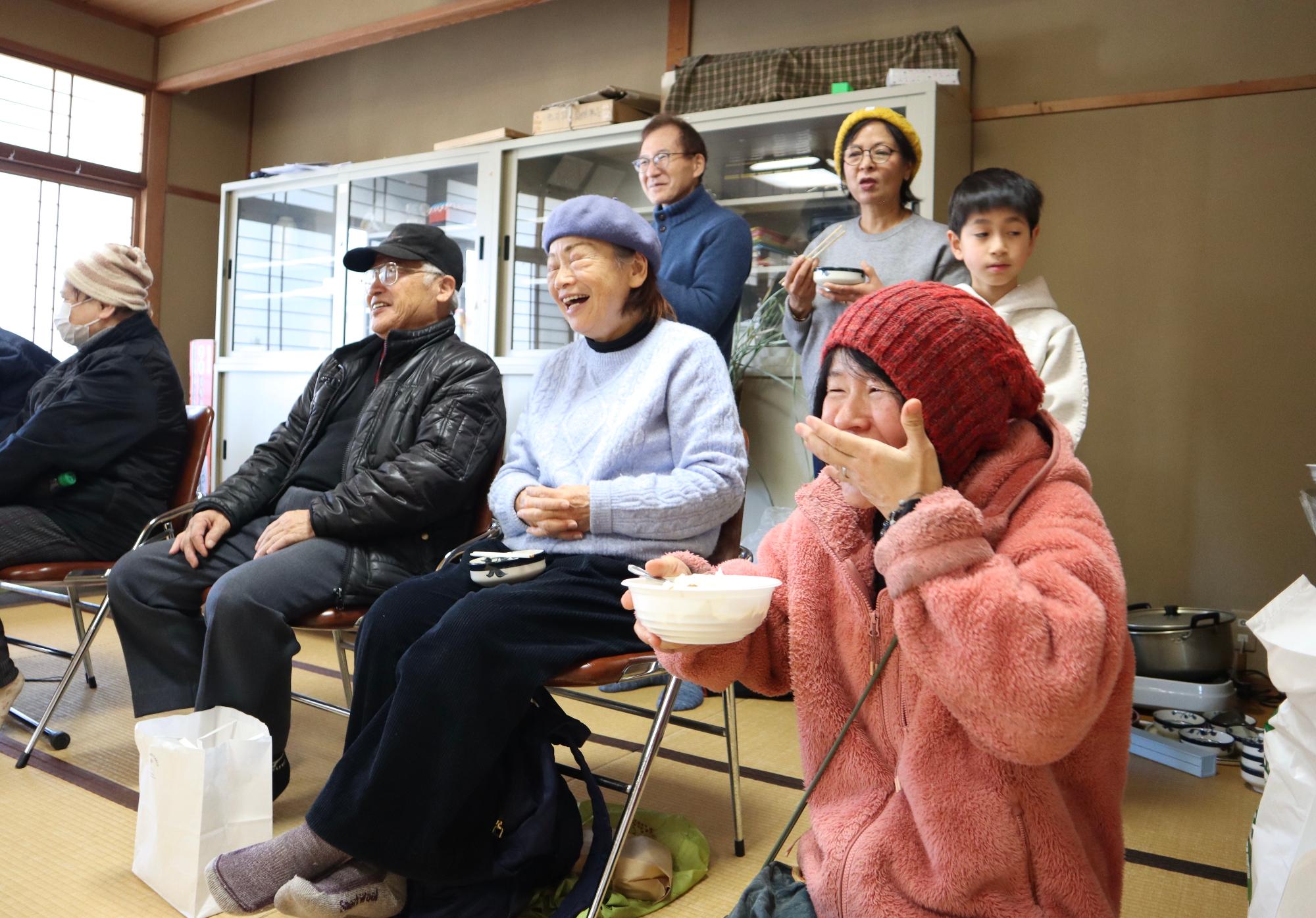 楽しんでいる様子