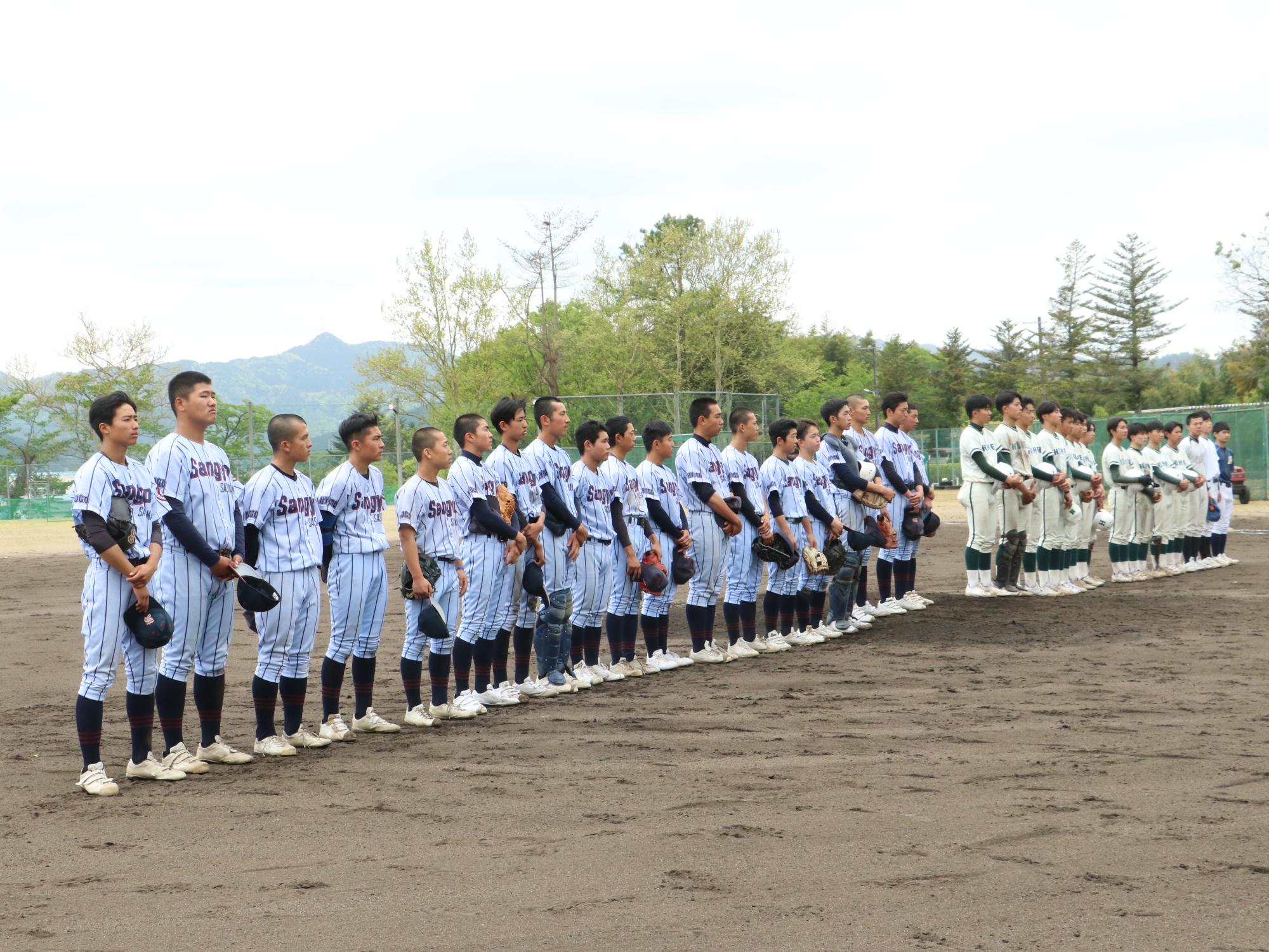 鳳鳴VS産高 整列