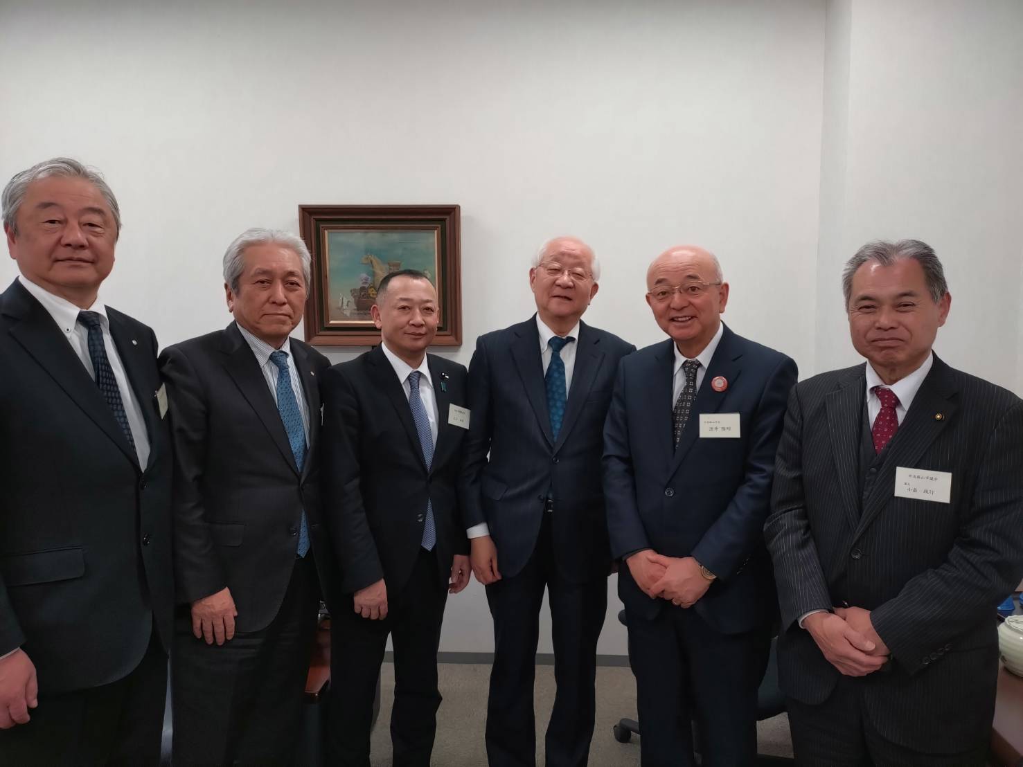 田崎さん、大上議員、市長、小畠議長ほか