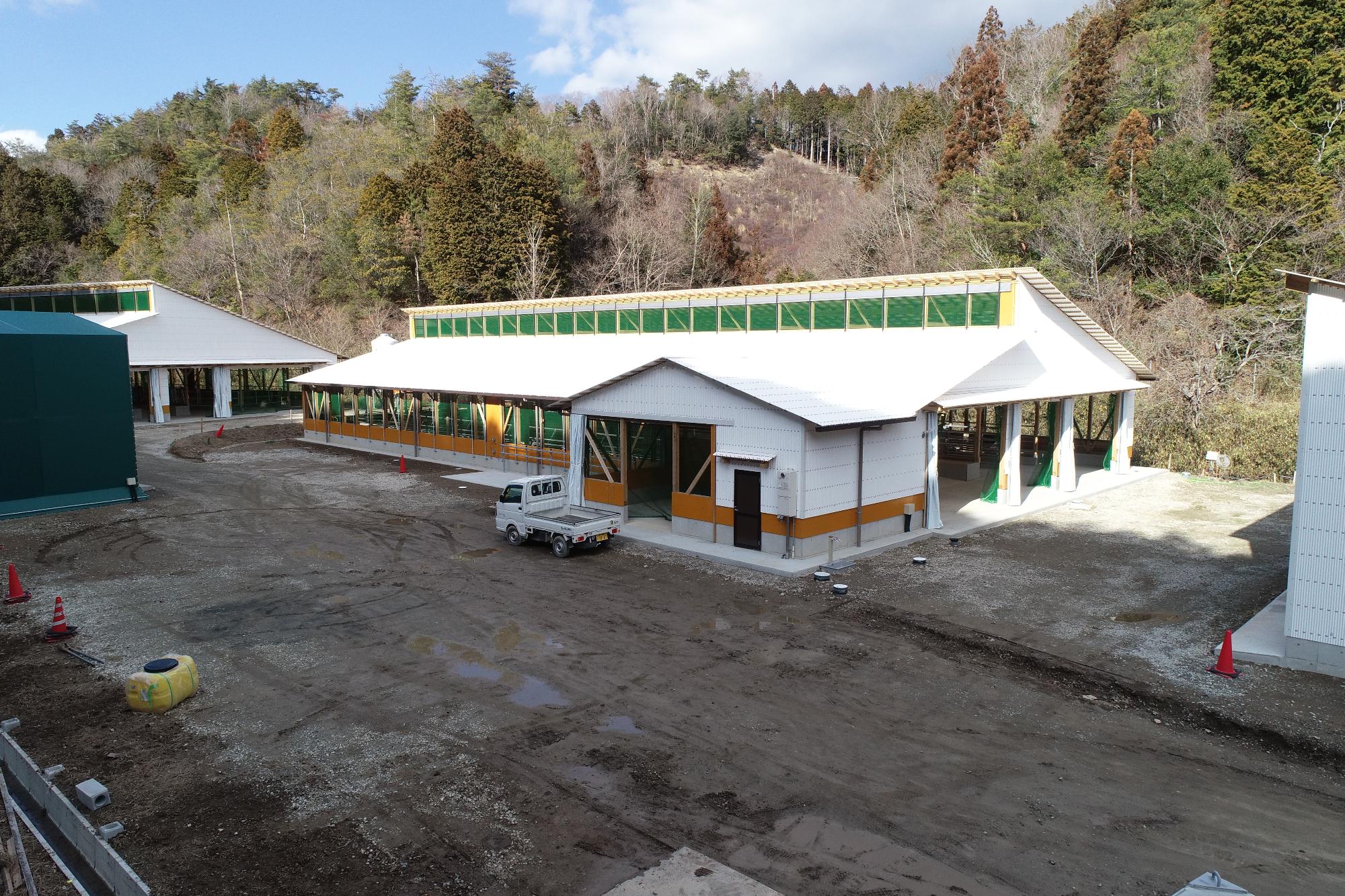 兵庫田中畜産の牛舎