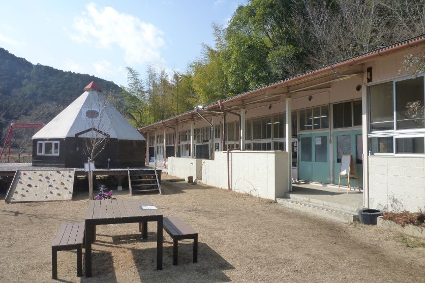 旧城南保育園の園庭