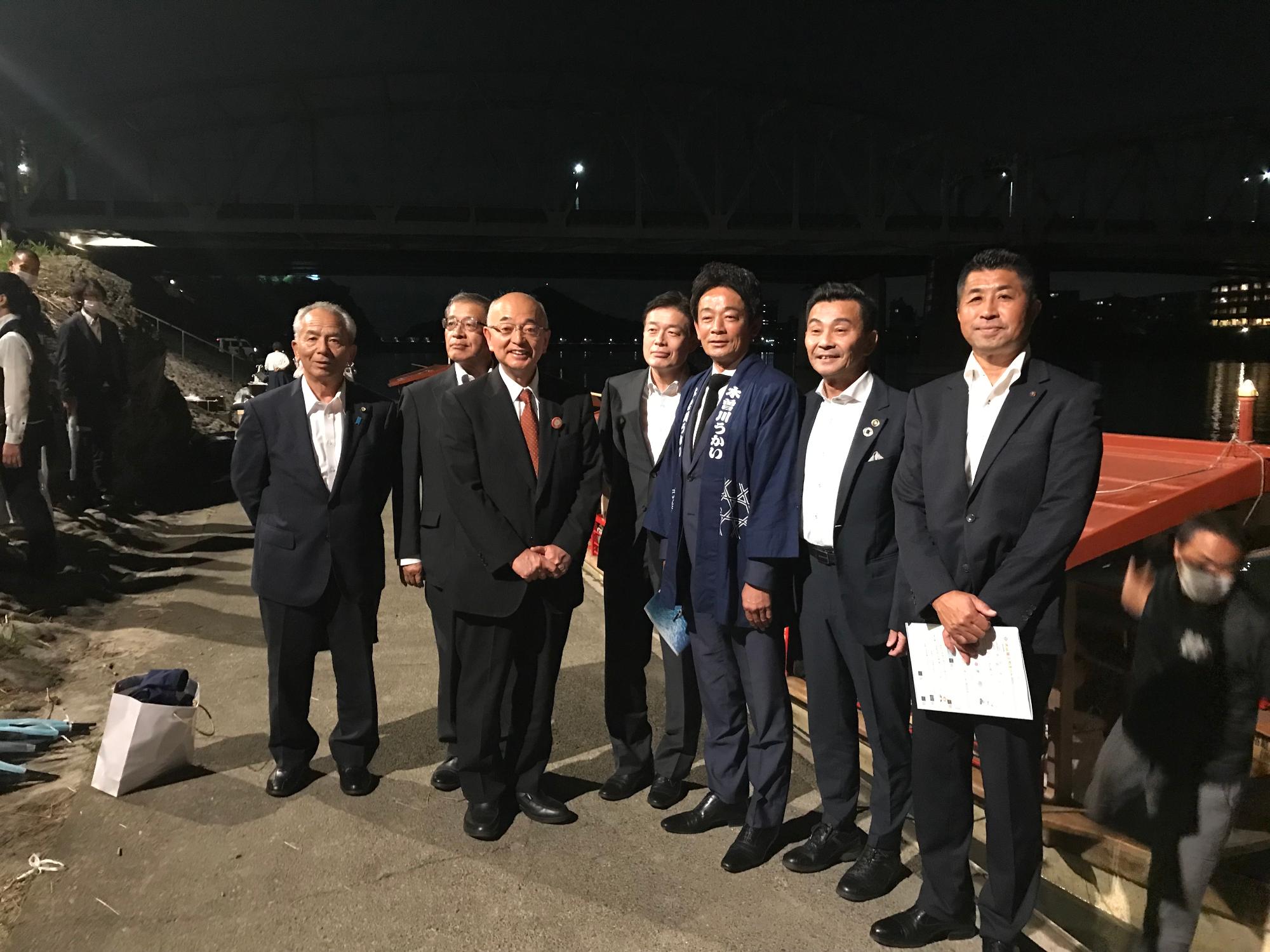 私、立山町長、犬山市長、日南市長、日南市議長