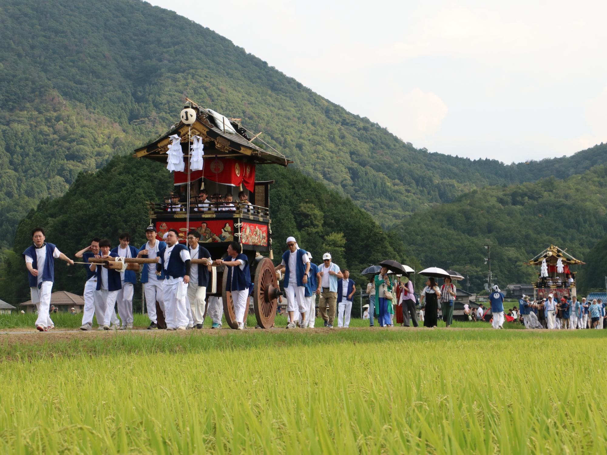 波々伯部神社の祇園祭の様子