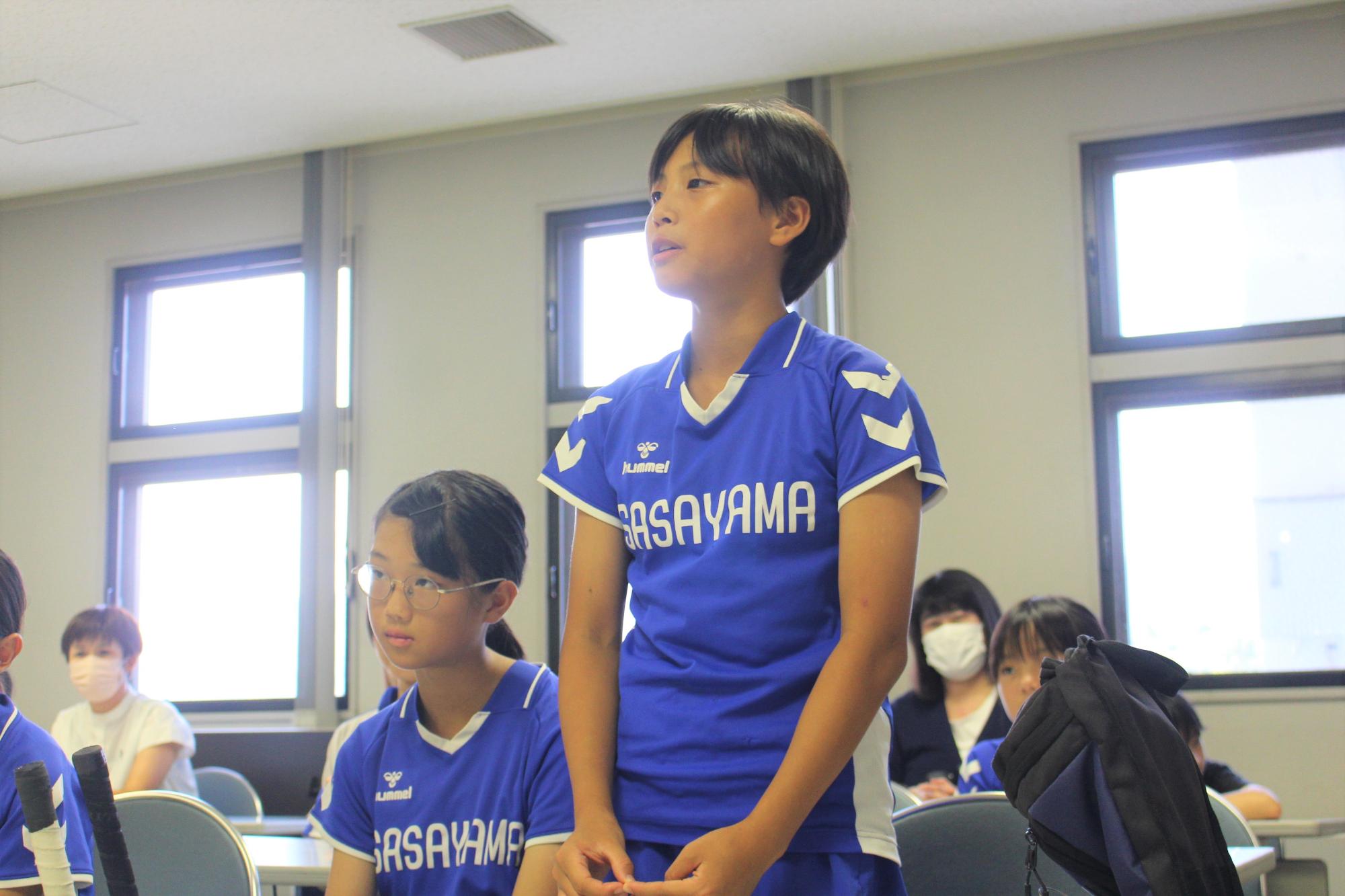女子チームキャプテン