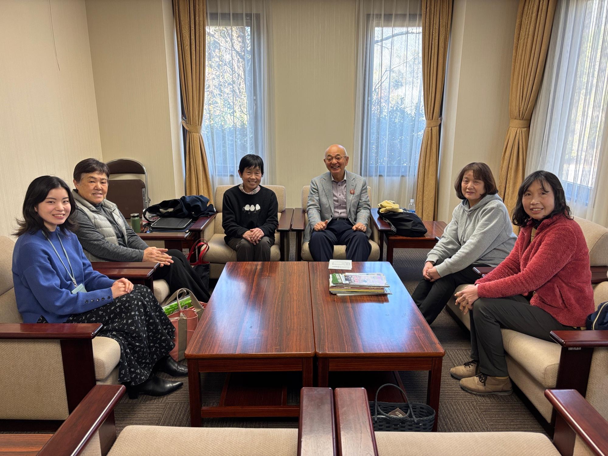 こんにちは市長室の様子