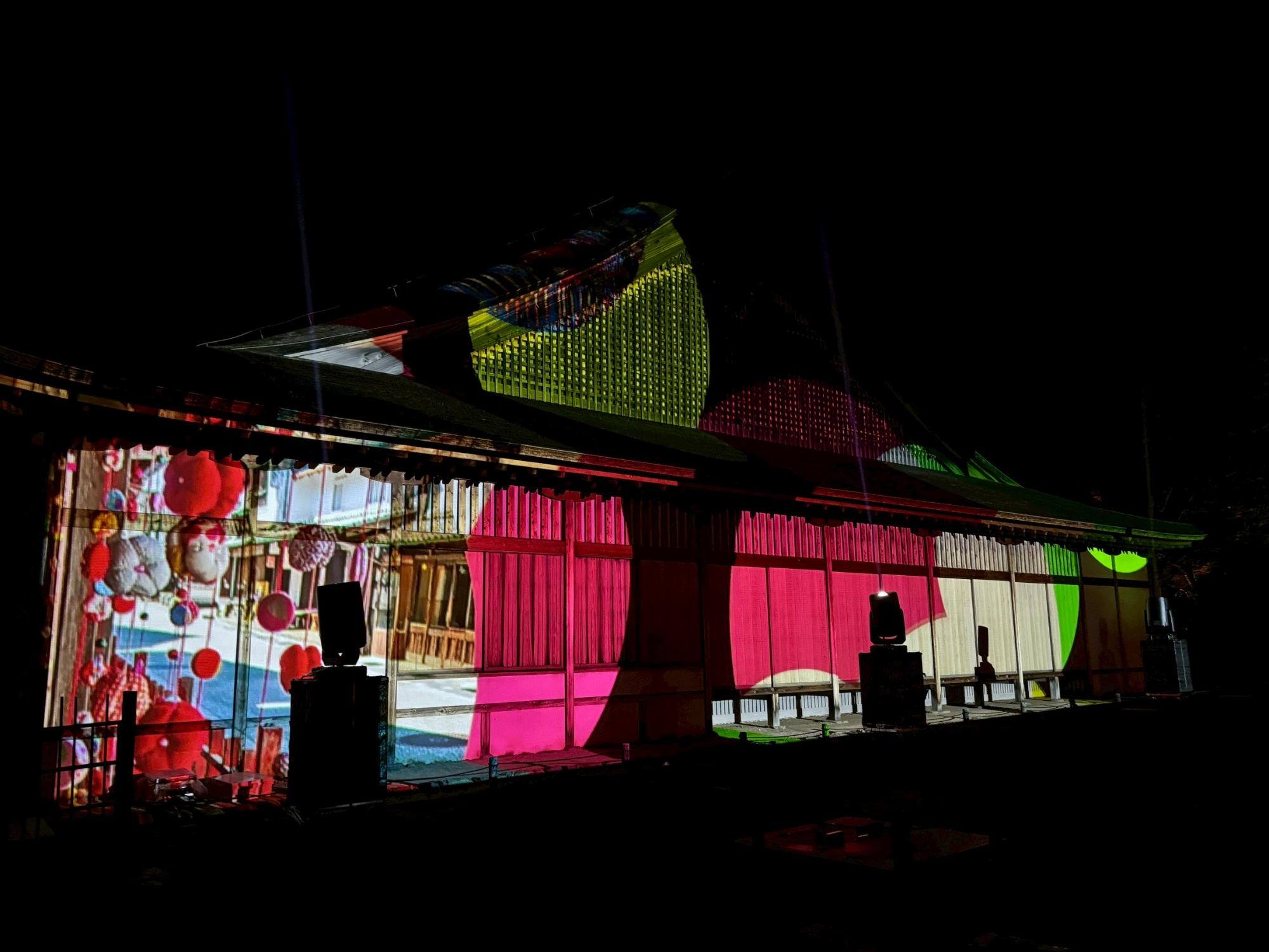 篠山城跡でのプロジェクションマッピング