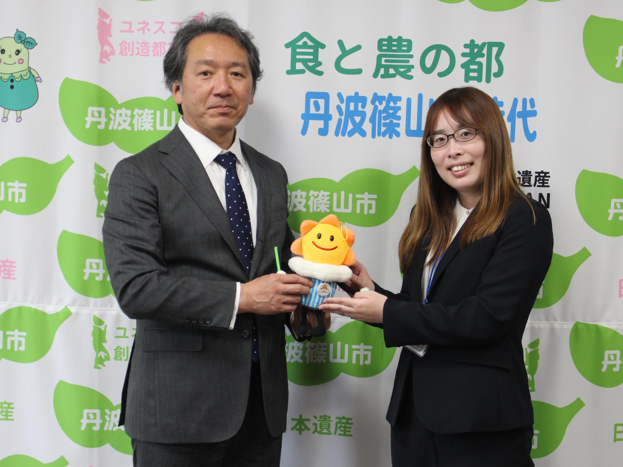 神戸気象台長訪問の様子