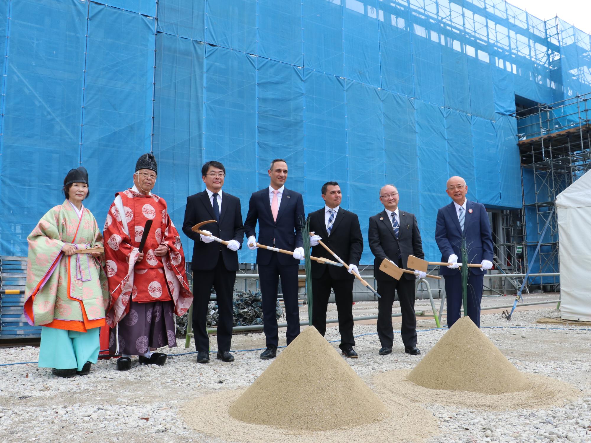 チバガイギー篠山工場の安全祈願祭の様子