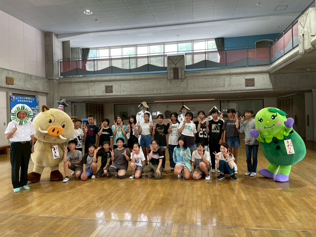 今田小学校への訪問の様子