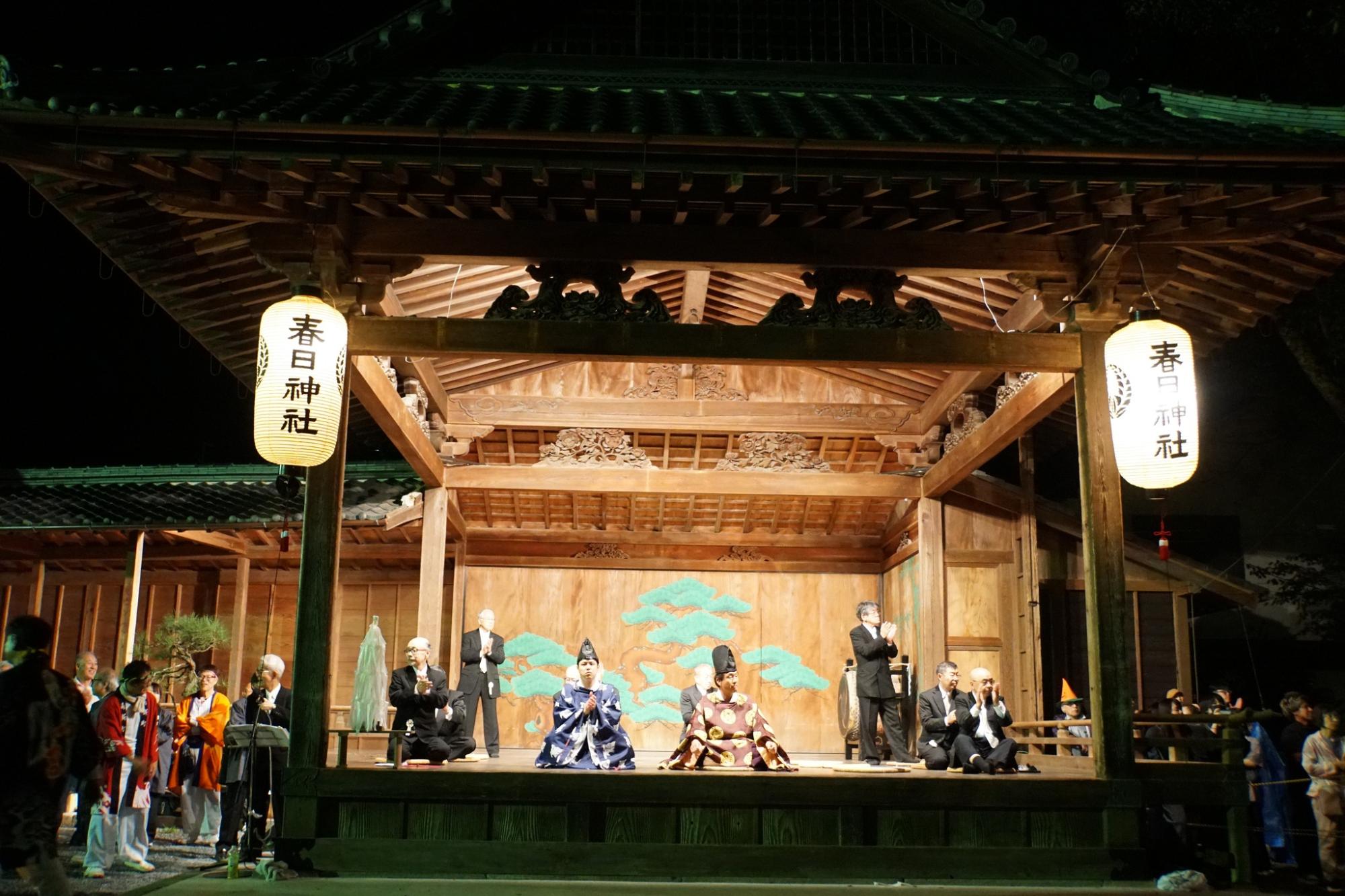 春日神社秋祭りの様子