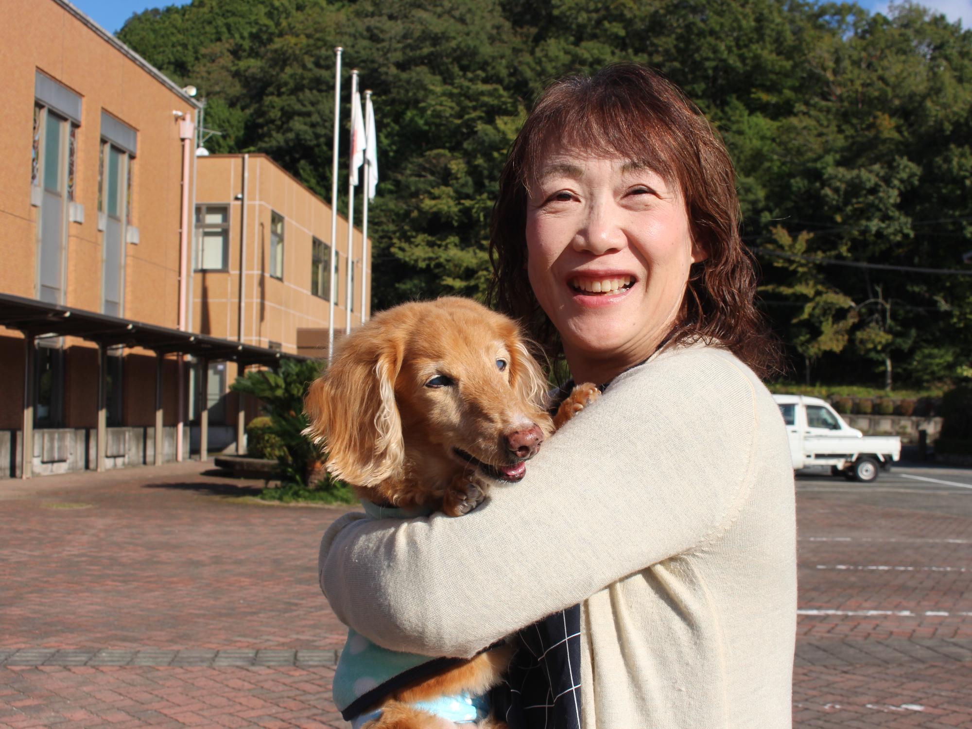 長寿犬表彰式典の様子