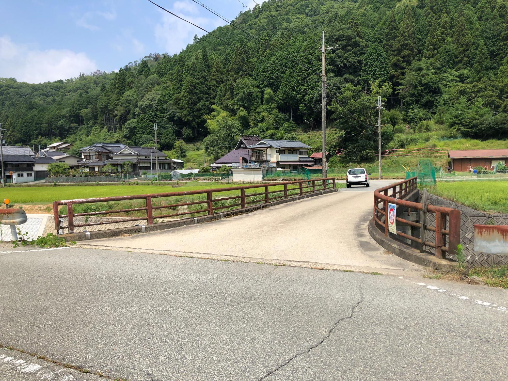 後川下の作業前の橋の様子