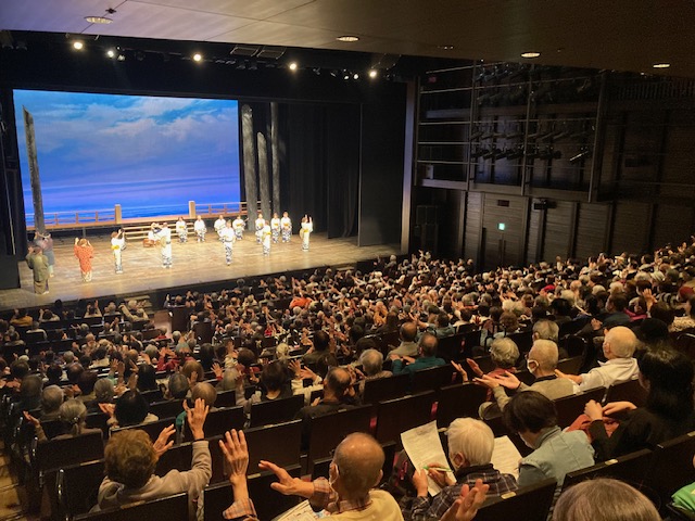 ひょうごの民俗芸能祭の様子デカンショ踊り披露