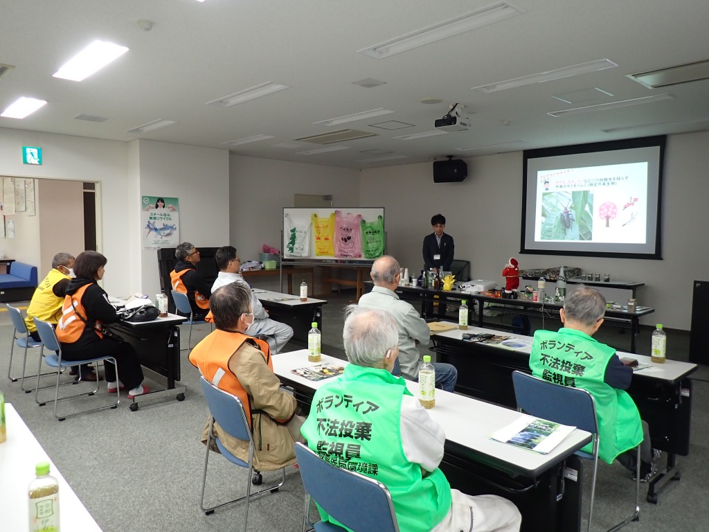 クビアカツヤカミキリに関する研修会