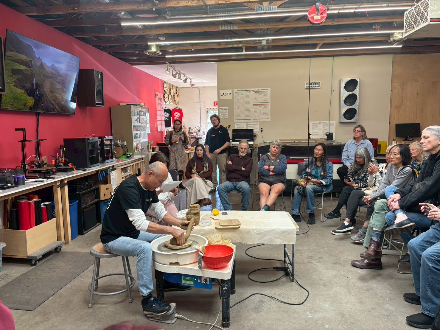 サンタフェ市でのデモンストレーション