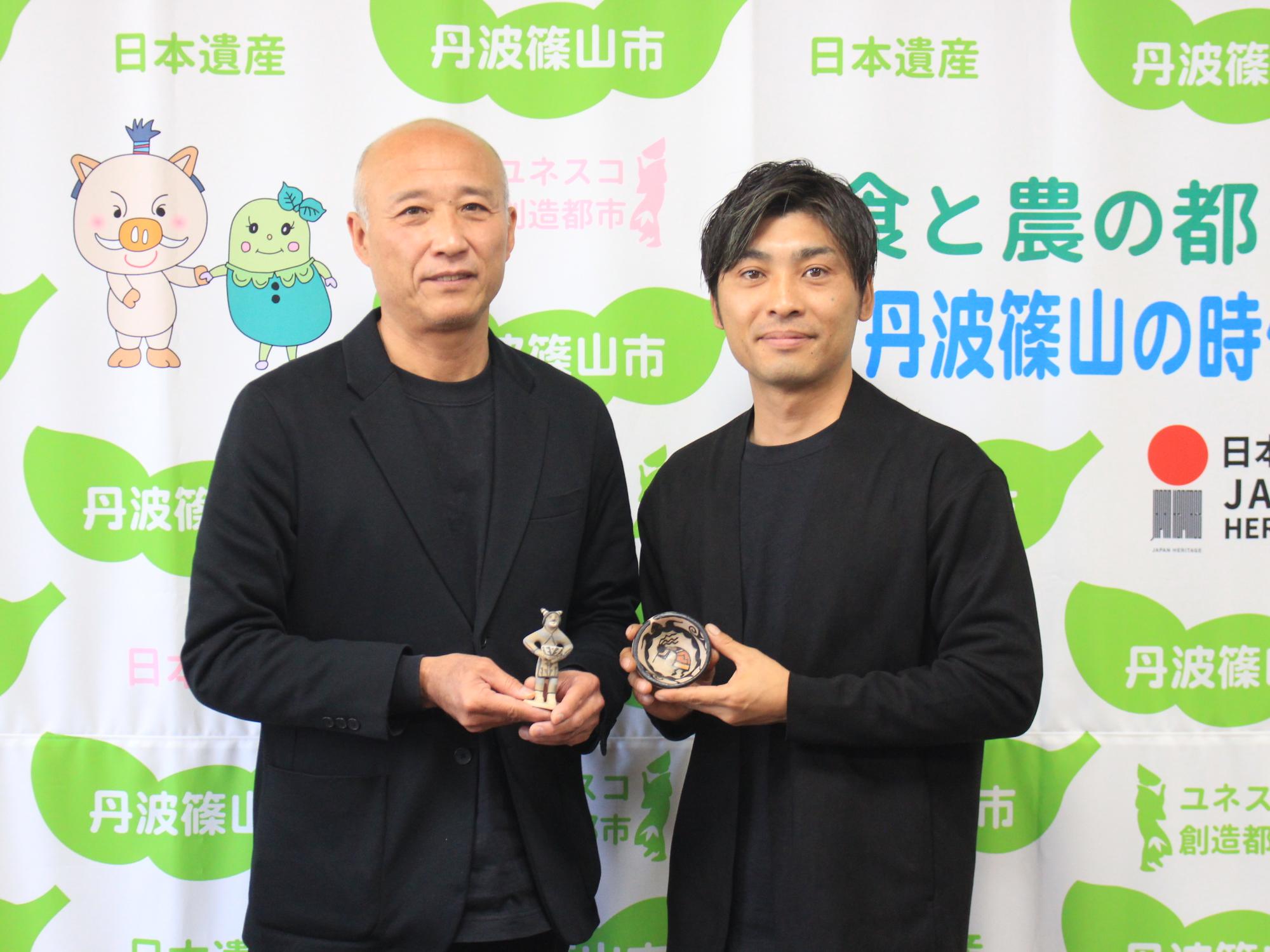 市野達也さんと大上祐樹さん（写真左から）