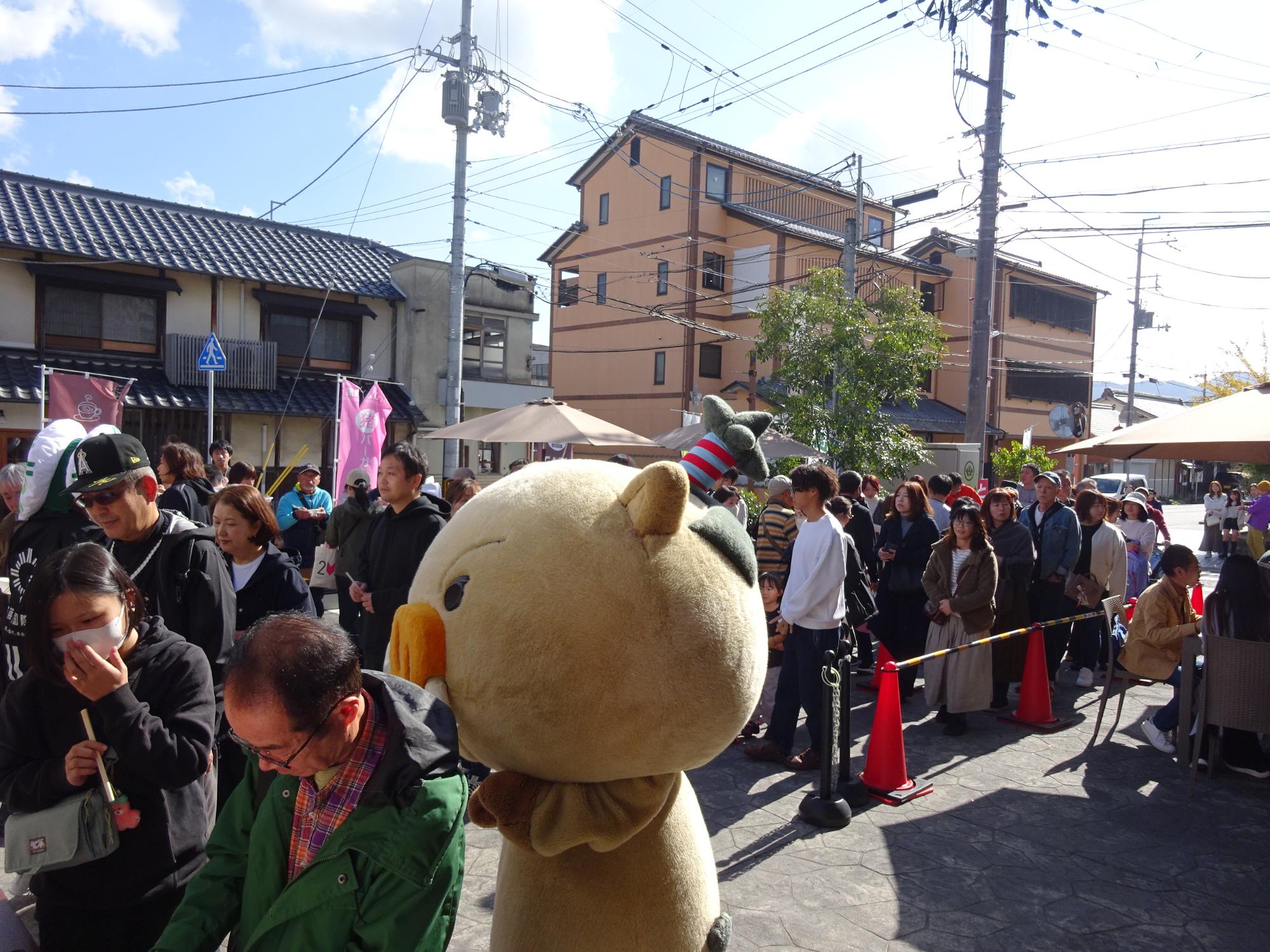 ぼたん鍋まつりの様子