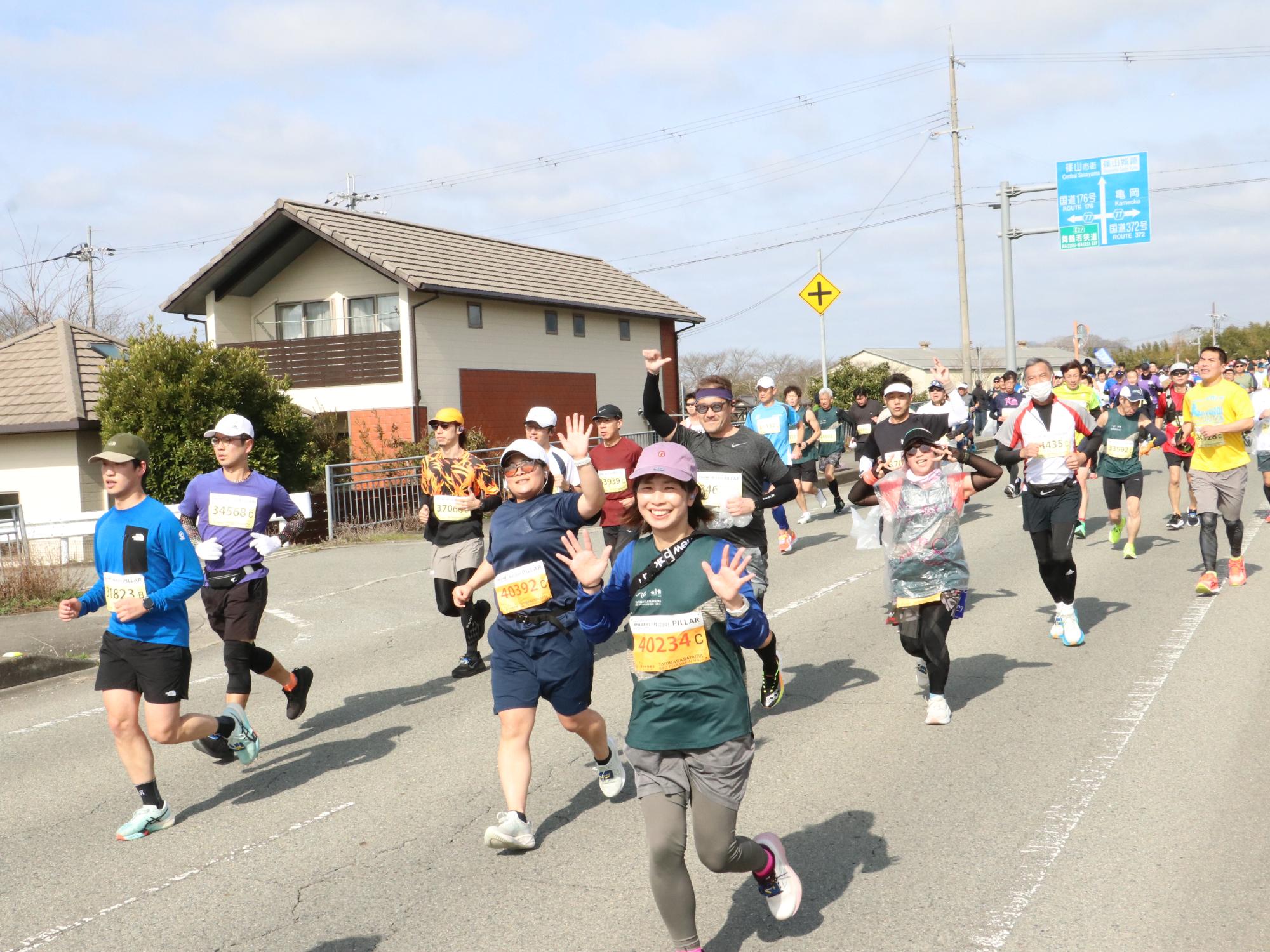 丹波篠山ABCマラソンの様子