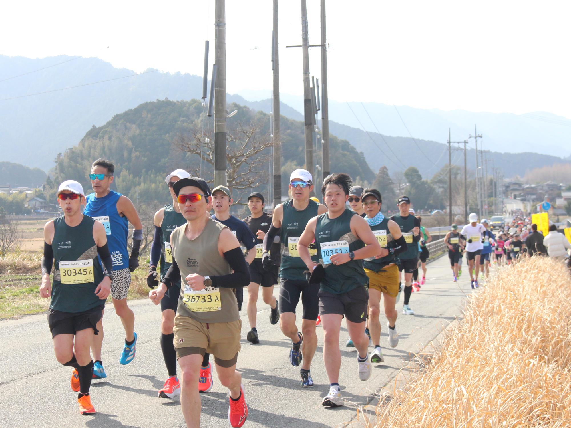 丹波篠山ABCマラソンの様子