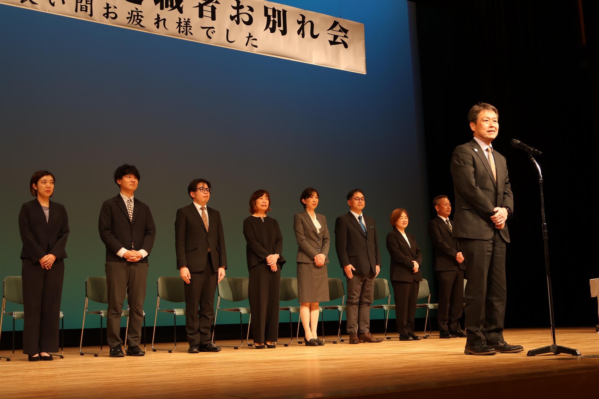 退職者お別れ会の様子