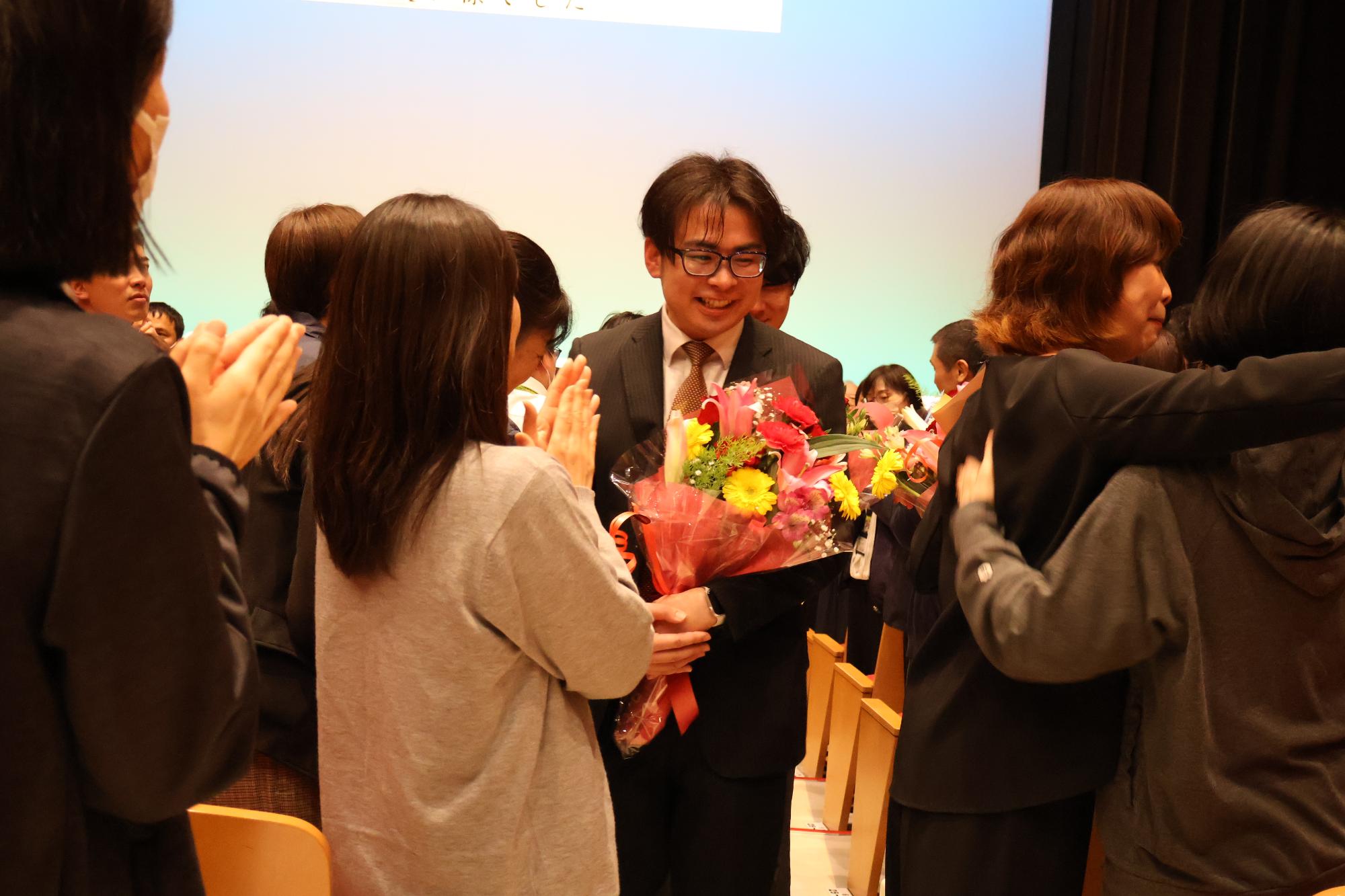 退職者お別れ会の様子