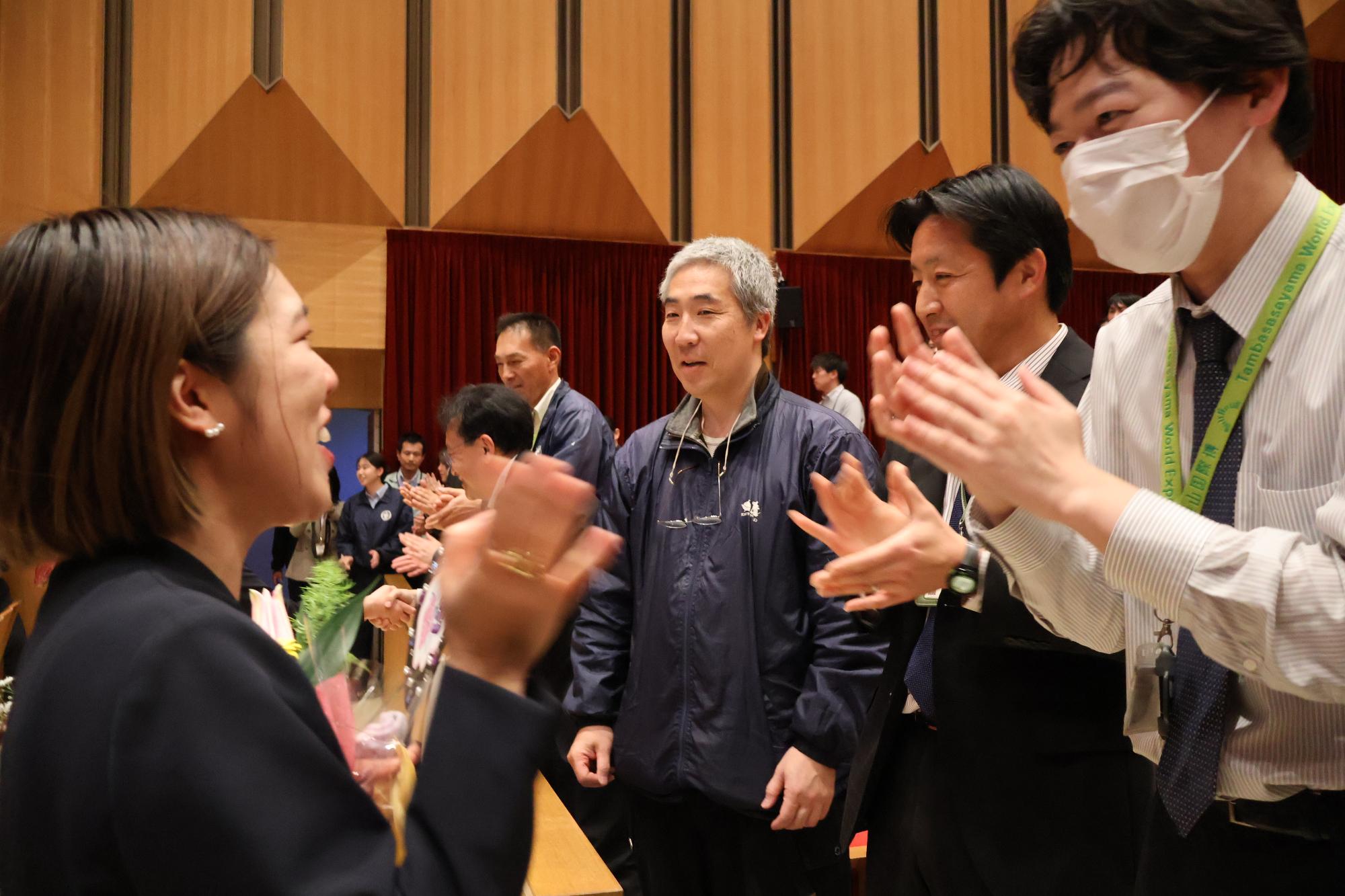 退職者お別れ会の様子