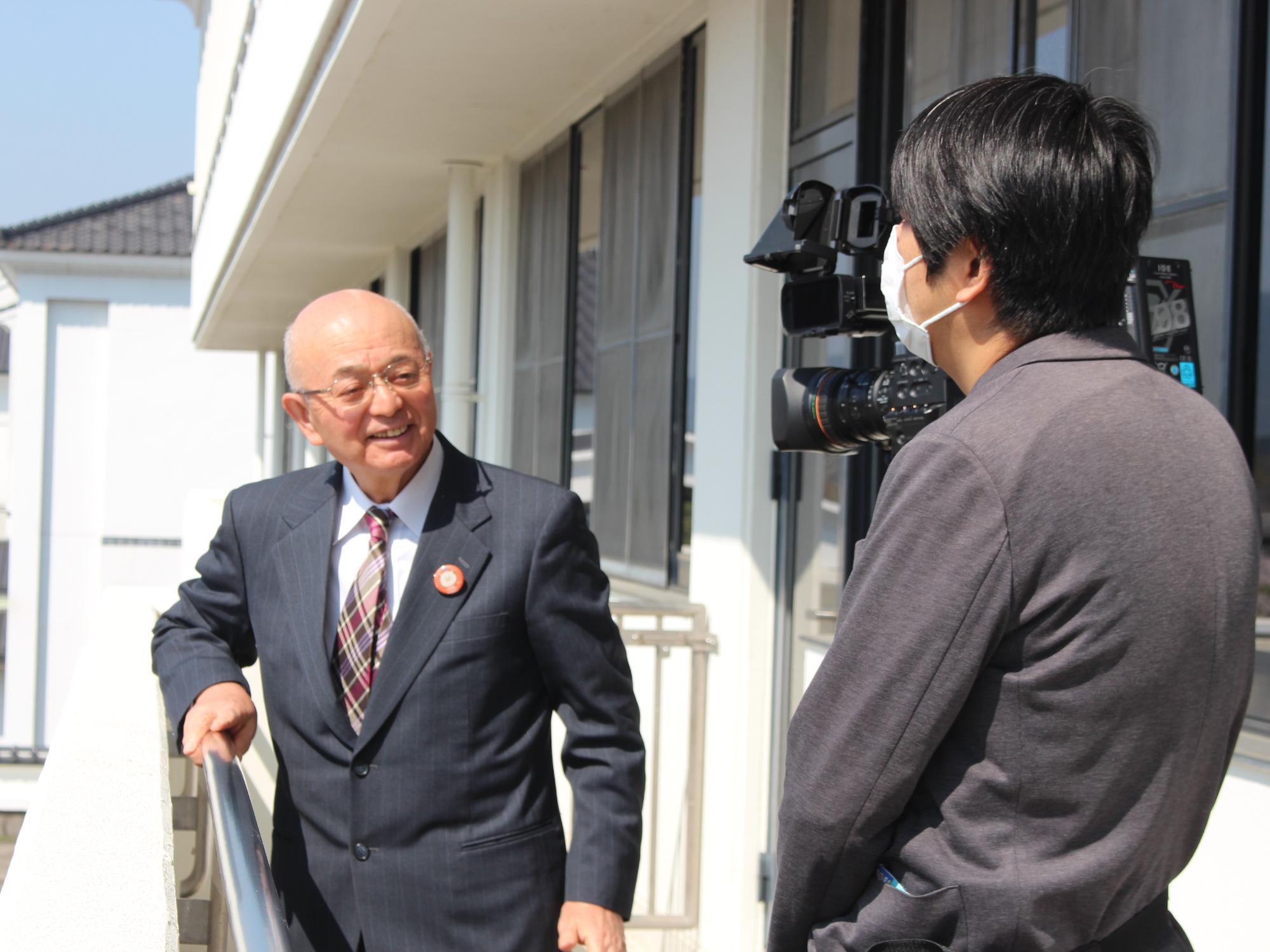 お花見市長室の様子