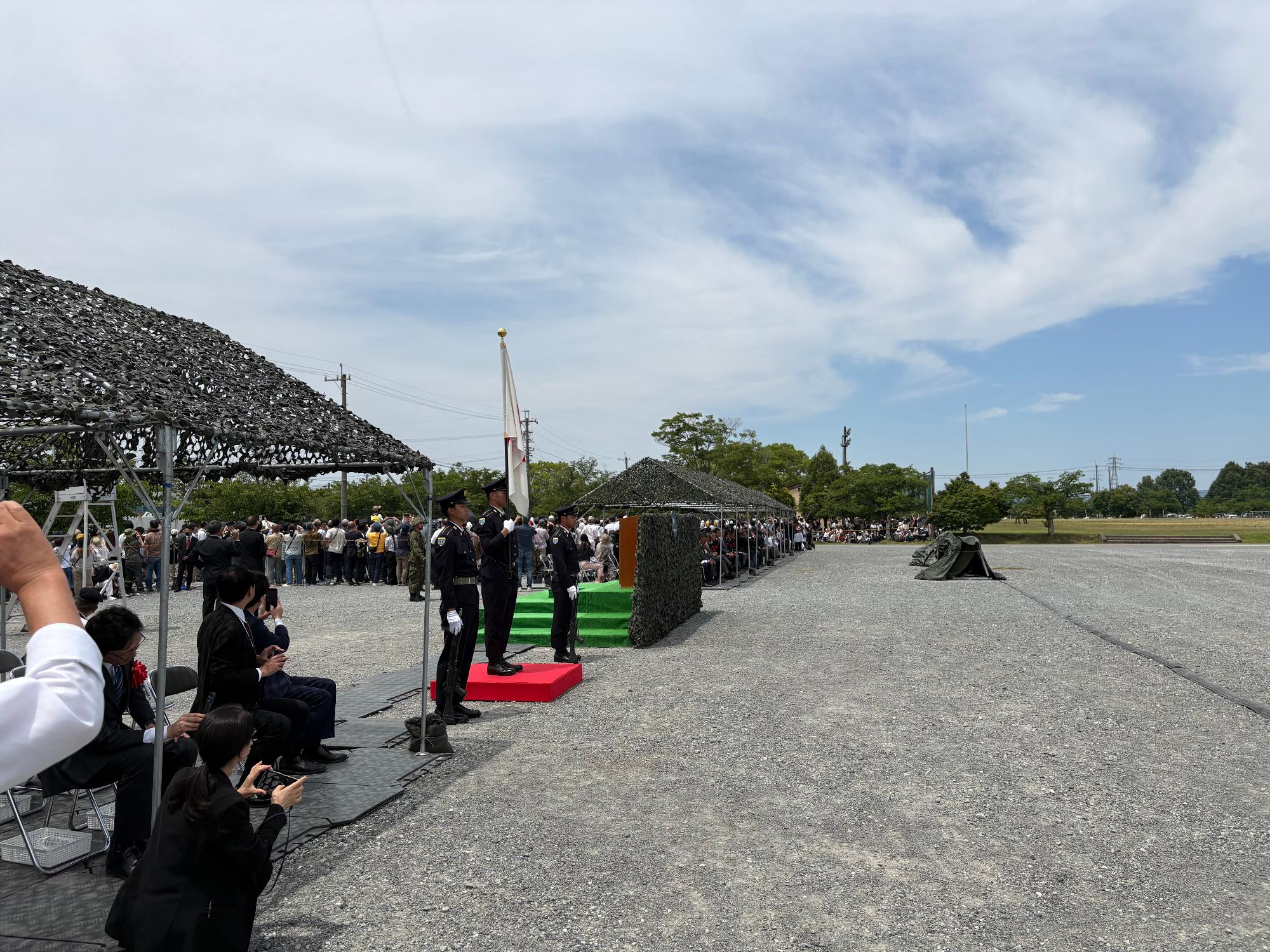 自衛隊青野原駐屯地創設50年周年式典