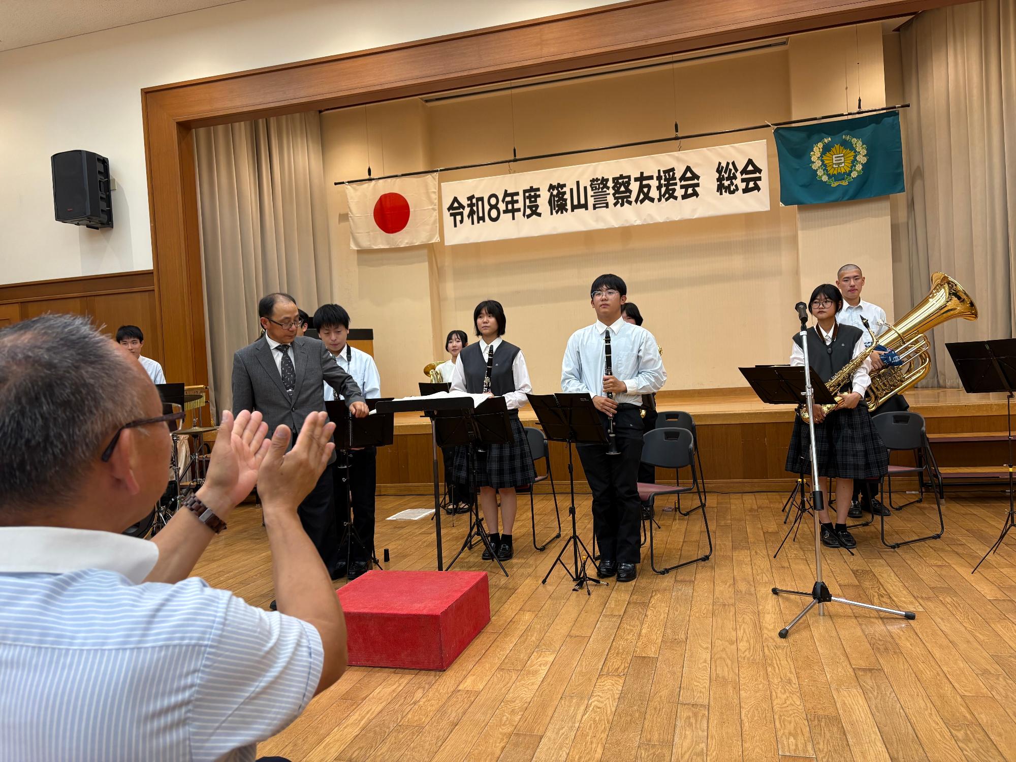 篠山警察友援会総会の様子