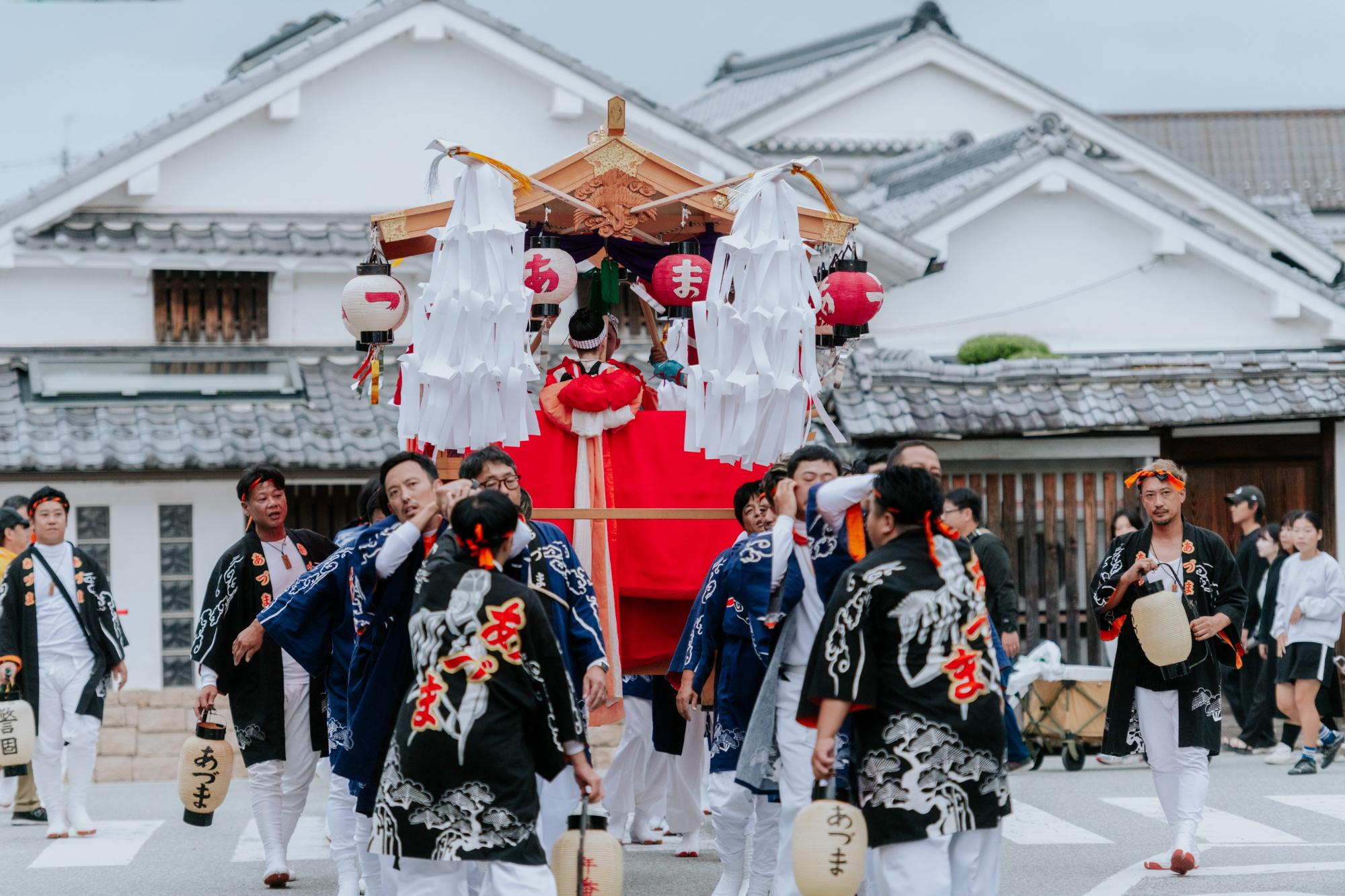 昨年の篠山春日神社秋祭りの様子