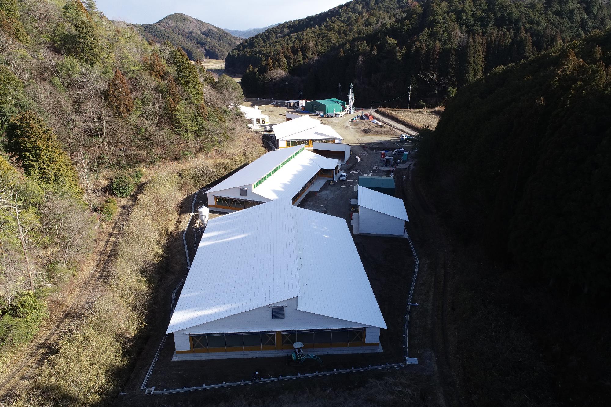 兵庫田中畜産の牛舎