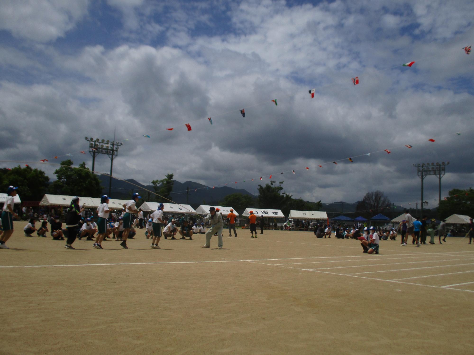 4年ぶりの西紀スポーツ祭 大縄跳び