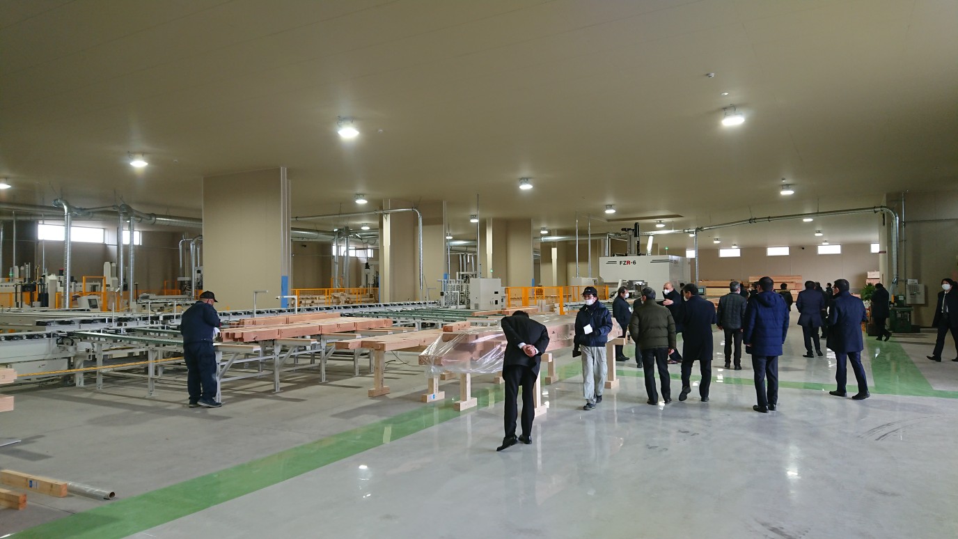 完成した工場内の見学