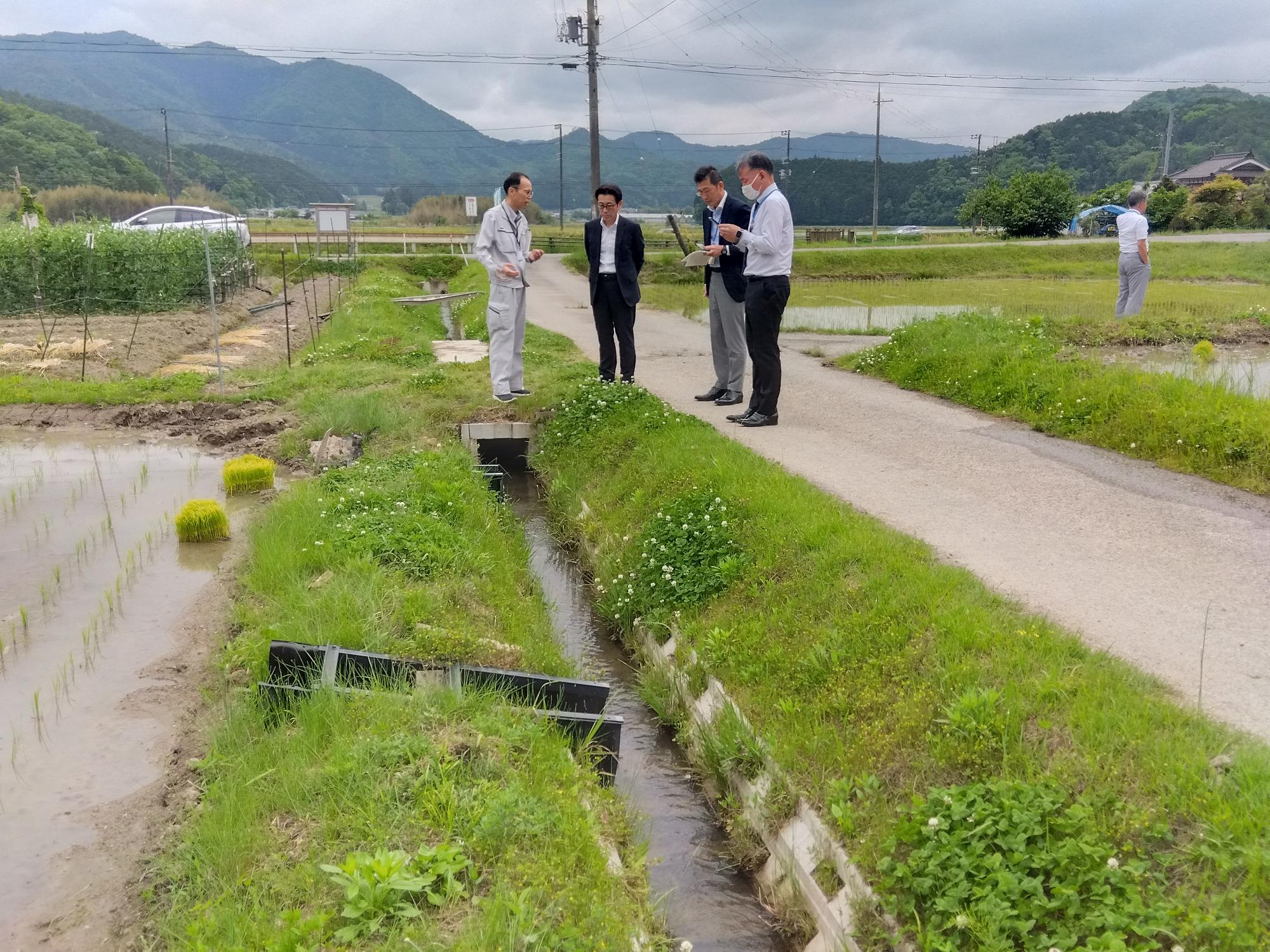 農都のまほろば水路視察の様子